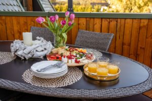 śniadania na balkonie