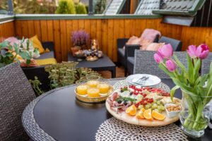 śniadania na balkonie